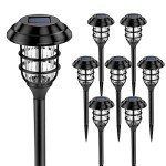 Solpex Waterproof LED Solar Lights for Gardens - 8 Pack