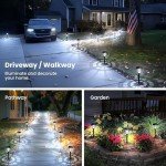 Solpex Waterproof LED Solar Lights for Gardens - 8 Pack