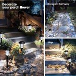 Solpex Waterproof LED Solar Lights for Gardens - 8 Pack