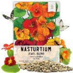 350+ Non-GMO Jewel Mixture Nasturtium Seeds