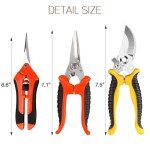 SNUNGPHIR Professional Garden Pruning Shears, Sharp Steel
