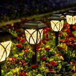 GIGALUMI Solar LED Pathway Lights - Set of 6