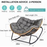 Comfy Outdoor Rocking Chair for Garden & Porch
