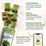 8 Lettuce & Salad Greens Seed Vault, Non-GMO