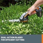 WORX WG801 20V Power Share 4" Cordless Shear and 8" Shrubber Trimmer (Battery & Charger Included)
