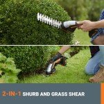 WORX WG801 20V Power Share 4" Cordless Shear and 8" Shrubber Trimmer (Battery & Charger Included)