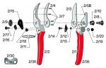 FELCO F-2 068780 Classic Manual Hand Pruner, F 2, Red