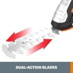 WORX WG801 20V Power Share 4" Cordless Shear and 8" Shrubber Trimmer (Battery & Charger Included)