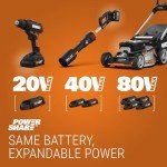 WORX WG801 20V Power Share 4" Cordless Shear and 8" Shrubber Trimmer (Battery & Charger Included)