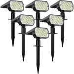 6 Pack Solar Garden Pathway Lights