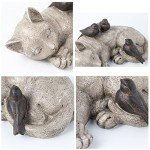 Sleeping Cat Garden Statue - Resin Decor
