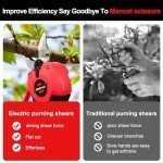 Cordless Electric Pruning Shears with Battery and Blades