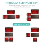 4-Piece Outdoor Wicker Patio Furniture Set