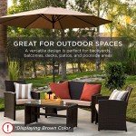4-Piece Outdoor Wicker Patio Furniture Set