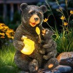 GIGALUMI Bear Solar Garden Statue Light
