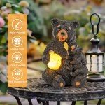 GIGALUMI Bear Solar Garden Statue Light