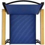 4-Piece Outdoor Patio Conversation Set - Black/Navy