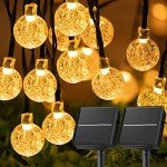 2-Pack 120 LED Solar Waterproof Outdoor Lights
