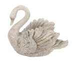 Polystone Swan Vase - Elegant Garden Decor 45.7cm