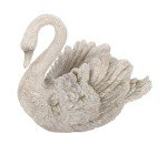 Polystone Swan Vase - Elegant Garden Decor 45.7cm