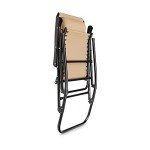 Beige Foldable Rocking Chair by Amazon Basics