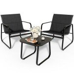 YITAHOME Black 3-Piece Outdoor Furniture Set
