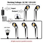 ZUCKEO 10W LED Landscape Spotlights - 14 Pack