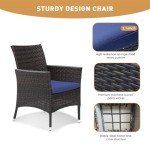 Cozy 4-Piece Wicker Patio Furniture Set