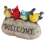Birdy Welcome Garden Stone Statue by Design Toscano