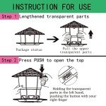 Hanging Black Bird Feeder for Wild Birds