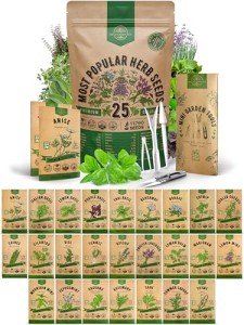 25 Popular Herb Seed Variety Pack for Planting