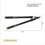 Fiskars Bypass Tree Pruner with Sharp Steel Blade