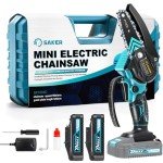 Saker Mini Cordless Electric Chainsaw with Batteries