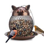 Cute Cat Shaped Squirrel Proof Bird Feeder