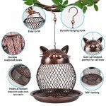 Cute Cat Shaped Squirrel Proof Bird Feeder