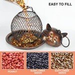 Cute Cat Shaped Squirrel Proof Bird Feeder