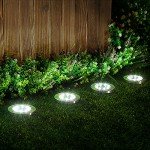 12 Pack Solar Ground Lights for Outdoor Spaces