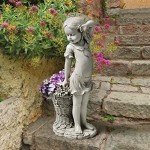 Frances Flower Girl Garden Statue with Planter