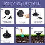 12 Pack Solar Ground Lights for Outdoor Spaces