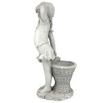 Frances Flower Girl Garden Statue with Planter