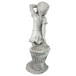 Frances Flower Girl Garden Statue with Planter