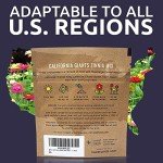 California Giants Zinnia Seeds - 1 Ounce Packet