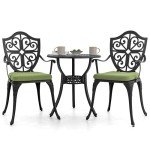 Nuu Garden 3-Piece Bistro Set with Cushions