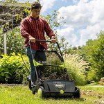 Earthwise 21-Inch Push Lawn Sweeper for Leaves