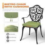 Nuu Garden 3-Piece Bistro Set with Cushions