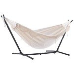 Vivere Double Hammock with Space-Saving Stand