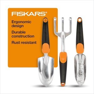 Fiskars 3-Piece Ergonomic Gardening Tool Set