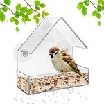 Clear Window Bird Feeder with Strong Suction Cups