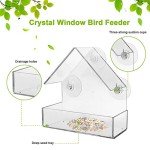 Clear Window Bird Feeder with Strong Suction Cups