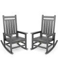 Outdoor Rocking Chair Set of 2 - Grey